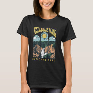 Vintage Yellowstone National Park Hiking Camping T T-Shirt