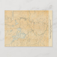 Vintage Yellowstone National Park Map