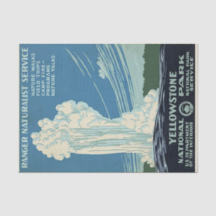 Vintage Yellowstone National Park Tissue Paper