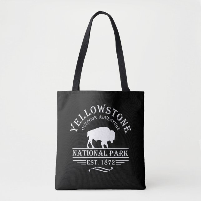 Vintage Yellowstone National Park Tote Bag (Front)