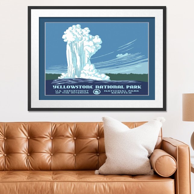 Vintage Yellowstone WPA Travel Poster (Creator Uploaded)