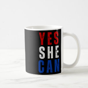 Vintage Yes She Can Kamala Harris 2024 Elections Coffee Mug