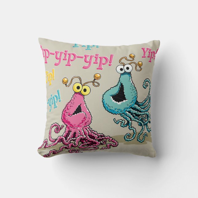 Vintage Yip-Yips Cushion (Front)