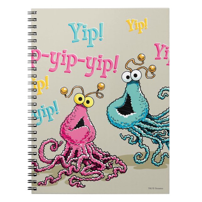 Vintage Yip-Yips Spiral Notebook (Front)
