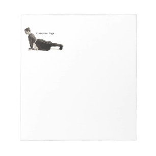 Vintage Yoga Woman Up Dog Antique Notepad
