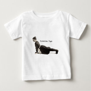 Vintage Yoga Woman Up Dog Baby T-Shirt