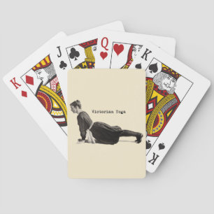 Vintage Yoga Woman Up Dog Playing Cards