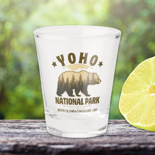 Vintage Yoho Bear Design – British Columbia Shot Glass