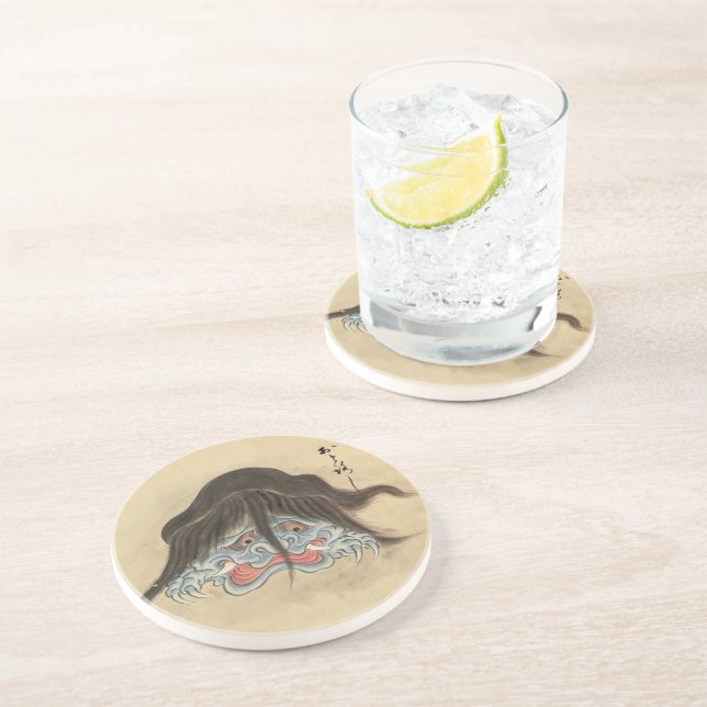 Vintage Yokai Otoroshi- Japanese Monster Coaster (Side)