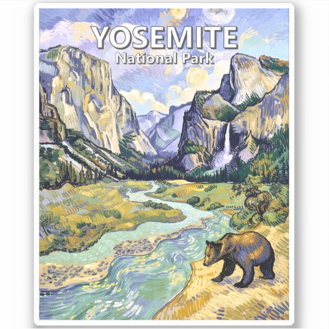 Vintage Yosemite El Capitan Bear Tunnel View Paint (Front)