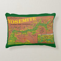 Vintage Yosemite Map 