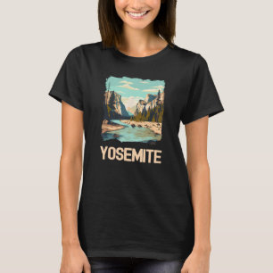 Vintage Yosemite National Park Nature Lover Advent T-Shirt