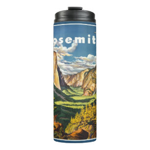 Vintage Yosemite USA custom name tumbler