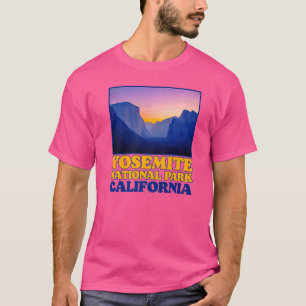 Vintage Yosemite Valley National Park Photo Retro T-Shirt
