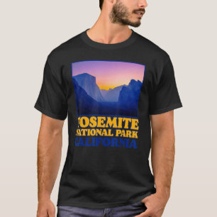 Vintage Yosemite Valley National Park Photo Retro T-Shirt