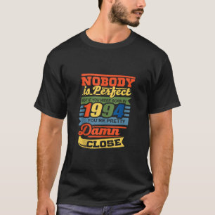 Vintage You Were Born In 1994 30 Years Old 30th Bi T-Shirt
