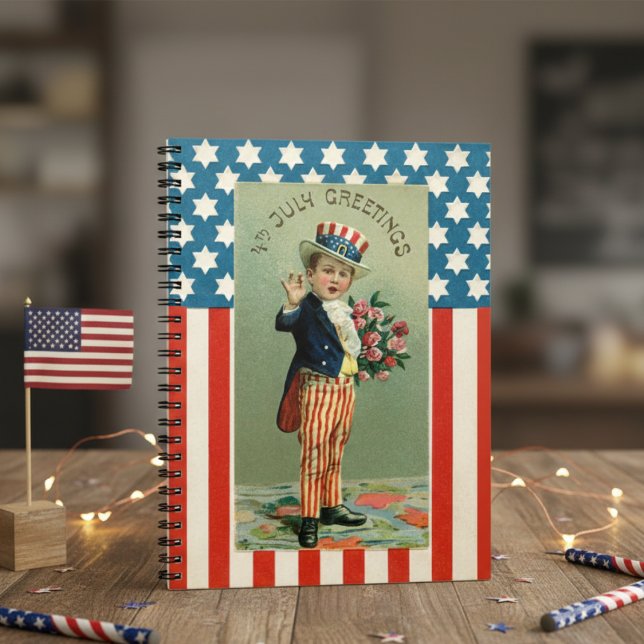 Vintage Young Uncle Sam 4th of July Notebook (Vintage Young Uncle Sam 4th of July Notebook)