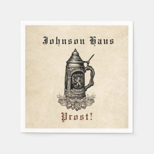Vintage Your Name Haus Beer Stein Napkin