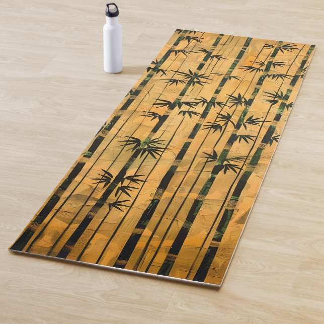 Vintage Zen Forest Bamboo  Yoga Mat (In Situ)