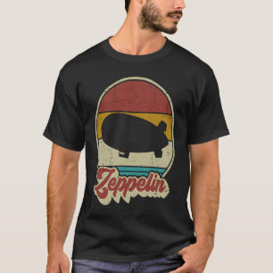 Vintage Zeppelin Retro Sunset Dirigible Airship T-Shirt
