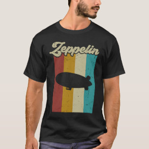 Vintage Zeppelin Retro Sunset Dirigible Airship T-Shirt