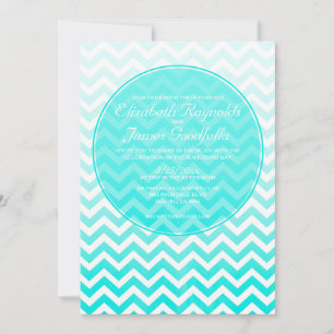 Vintage Zigzag Wedding Invitations