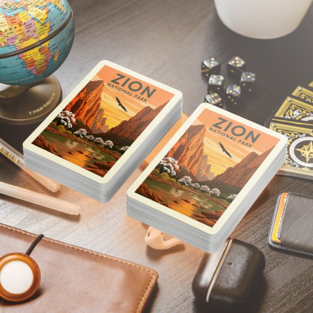 Vintage Zion National Park Playing Cards (Creator Uploaded)