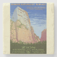 Vintage Zion National Park Poster