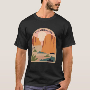 Vintage Zion National Park Utah Mount Zion Camping T-Shirt