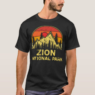 Vintage Zion National Park Utah UT Mountains Hikin T-Shirt