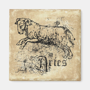 Vintage Zodiac Aries Magnet