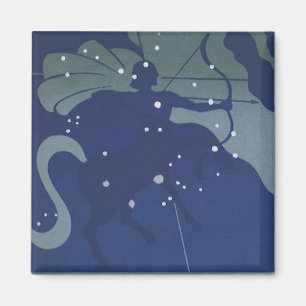Vintage Zodiac Astrology Sagittarius Constellation Magnet