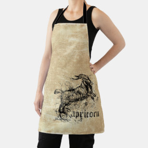 Vintage Zodiac Capricorn Apron
