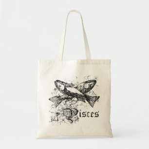 Vintage Zodiac Pisces Tote Bag