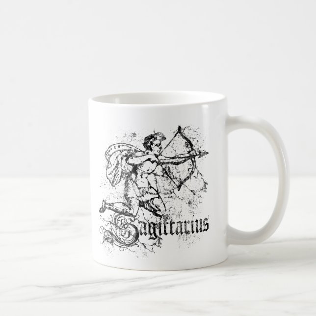 Vintage Zodiac Sagittarius Coffee Mug (Right)