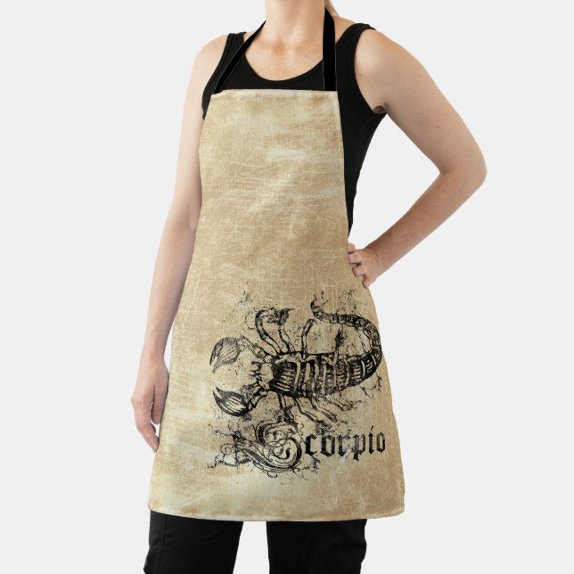 Vintage Zodiac Scorpio Apron (Insitu)
