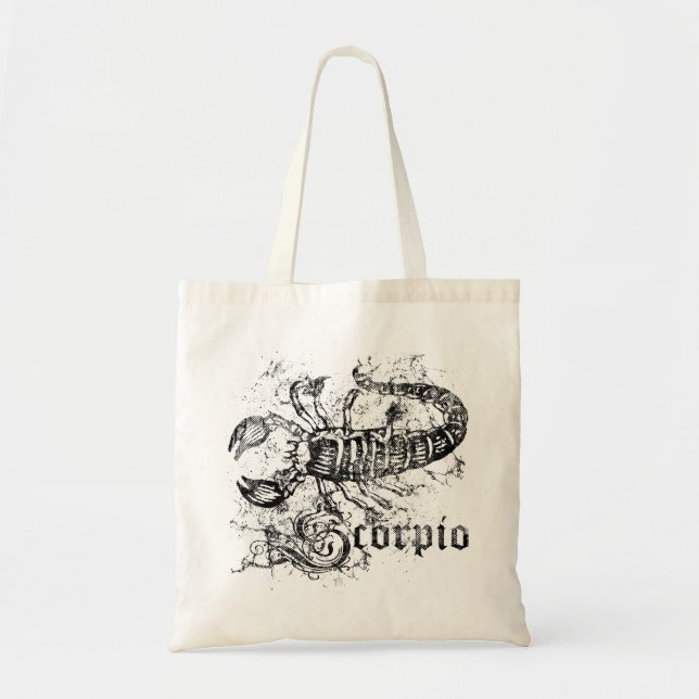 Vintage Zodiac Scorpio Tote Bag (Front)