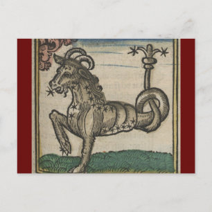 Vintage Zodiac- The Capricorn Postcard