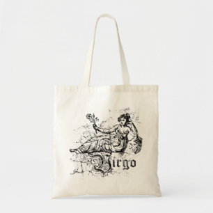 Vintage Zodiac Virgo Tote Bag