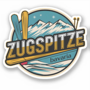 Vintage Zugspitze bavarian outdoor nature gifts