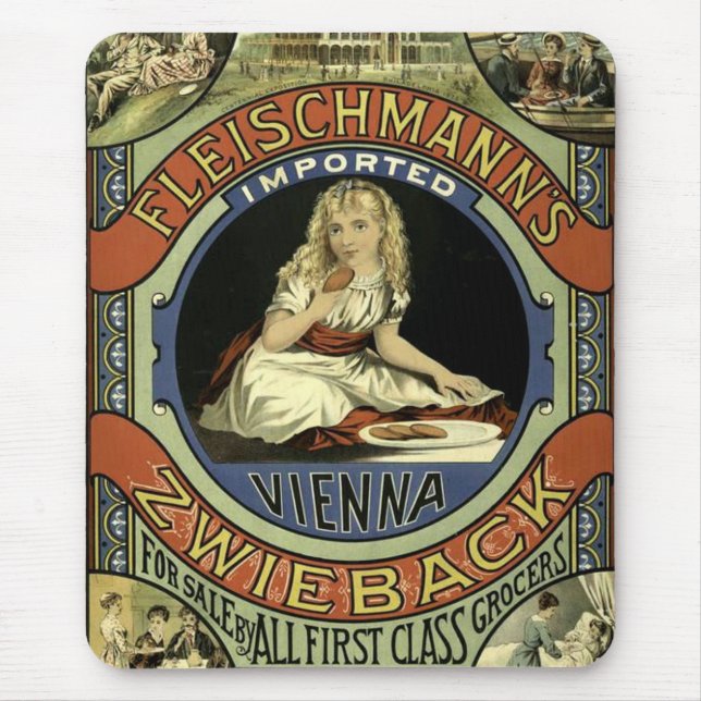 Vintage Zwieback Advertisement Mouse Pad (Front)