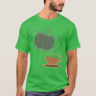 Vintageea Kettle and Cup Silhouette vintage T-Shirt