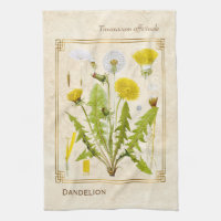 Vintagel Herbal Yellow Dandelion Flower Botanical
