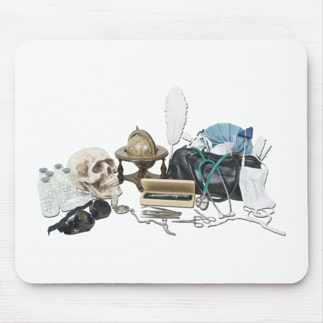 VintageMedicalDeskItems070111 Mouse Pad (Front)