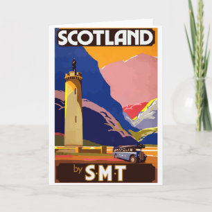 Vinttravel Scotland greeting card