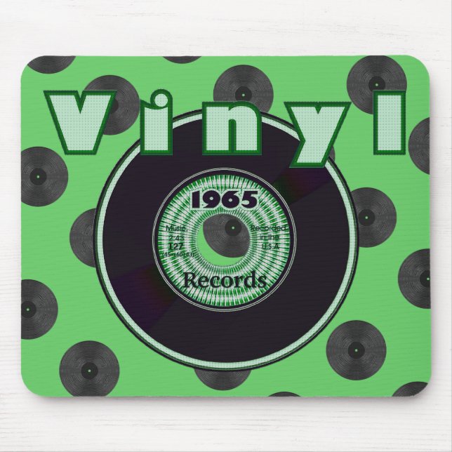 VINYL 45 RPM Record 1965 Label Mouse Pad (Front)