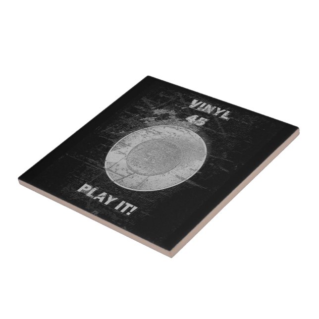 VINYL 45 RPM Record Tile (Side)