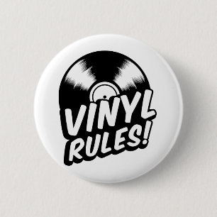 vinyl 6 cm round badge
