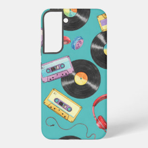 Vinyl and Old School Cassettes by Natasha Us Samsung Galaxy Case