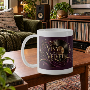 Vinyl And Velvet Retro Record Art Mug
